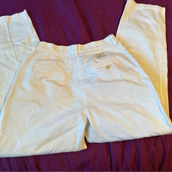 Vintage, high waisted, Ralph Lauren white pants, size 6P - 100% cotton - Picture 2 of 8